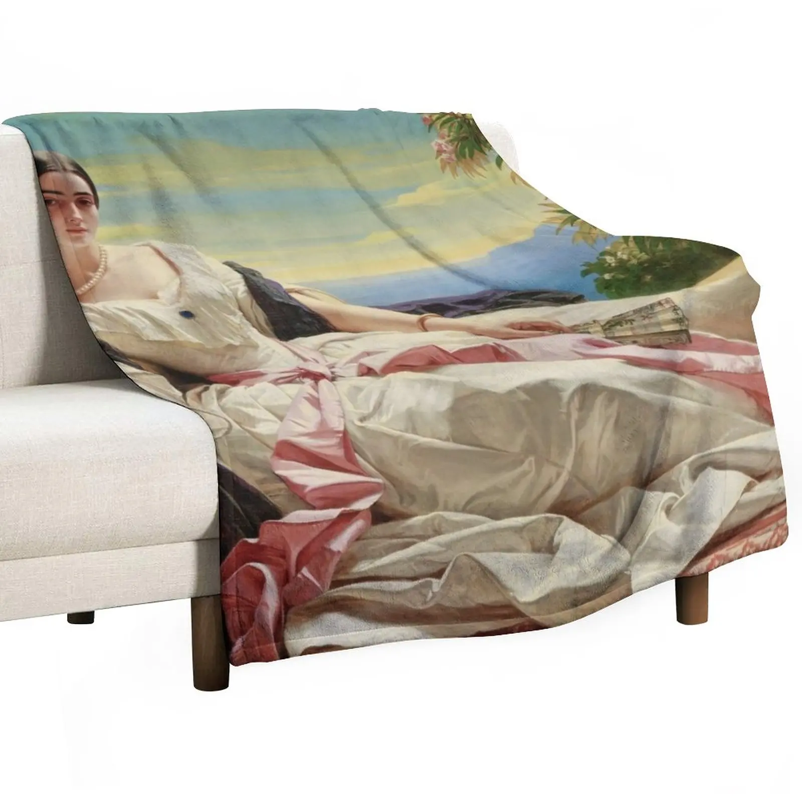 Leonilla, Princess of Sayn-Wittgenstein-Sayn - Franz Xaver Winterhalter Throw Blanket Decoratives Camping Blankets
Leonilla, Princess of Sayn-Wittgenstein-Sayn - Franz Xaver Winterhalter Throw Blanket Decoratives Camping Blankets