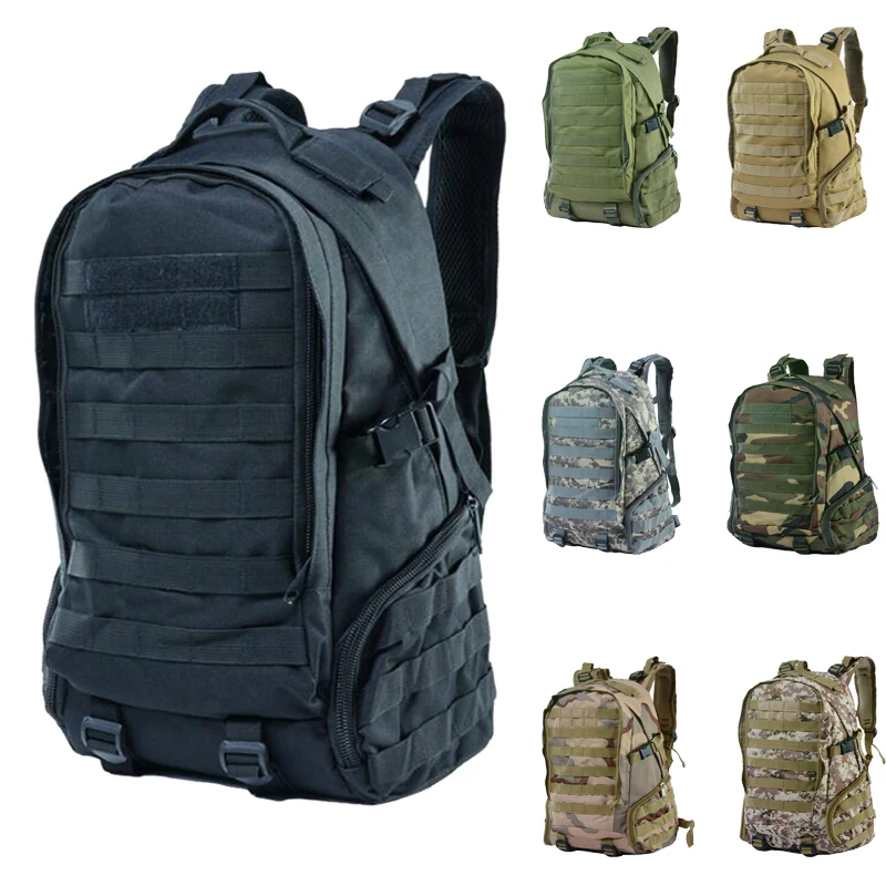 

Outdoor Sport Shoulder Backpack Men Travel Hiking Climbing Backpacks Camouflage Tactical Molle Bag 600D Oxford