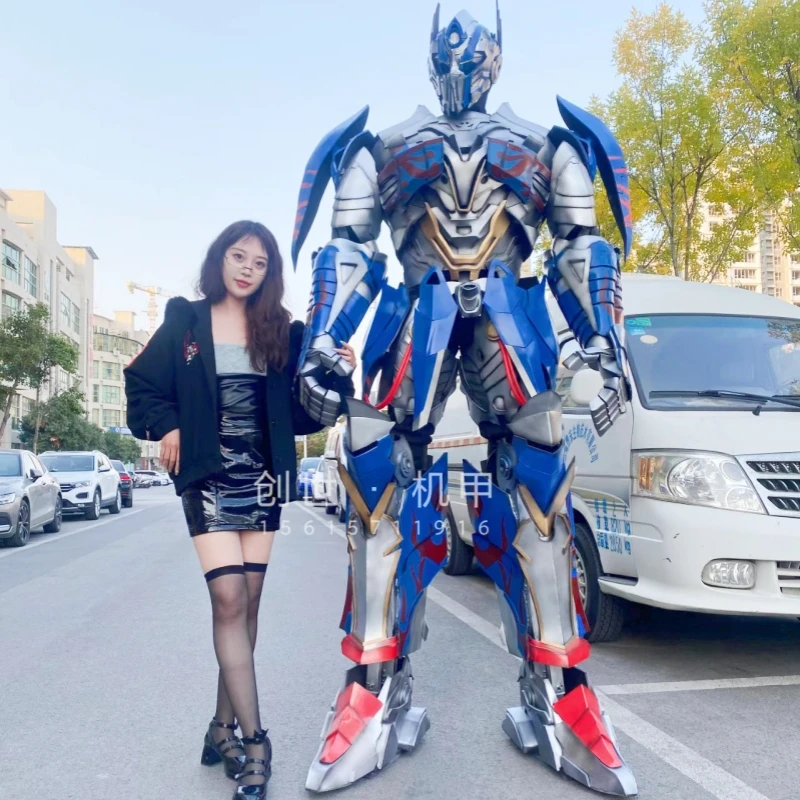 

High End 2.0 2.7m Human Size Easy Wearing Movie Cosplay Re Dino Adult Robot Costume Wearable Robot Cosplay Prop Birthday Gift
