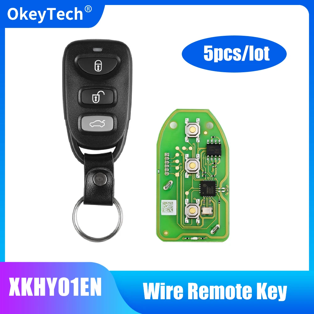 OkeyTech 5PCS/LOT Xhorse XKHY01EN Wire Remote Key For Hyundai 3+1 Buttons English Version For VVDI2 /VVDI MINI Key Tool
OkeyTech 5PCS/LOT Xhorse XKHY01EN Wire Remote Key For Hyundai 3+1 Buttons English Version For VVDI2 /VVDI MINI Key Tool