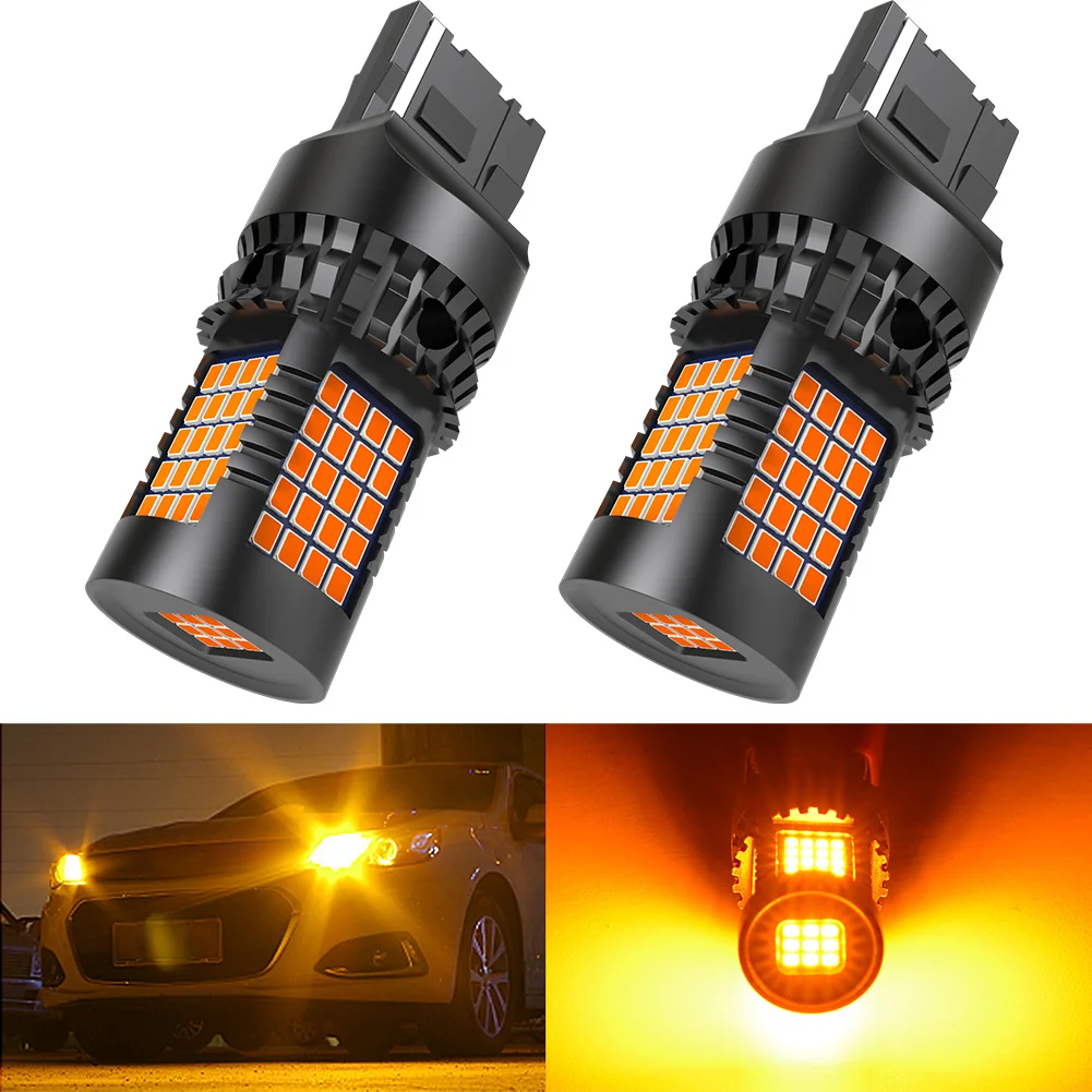 

2Pcs 7440 T20 WY21W W21W 7440NA Amber LED Canbus Bulbs Lamp Auto Reverse Light Turn Signal Lights For 2011-2014 Acura TSX Wagon
