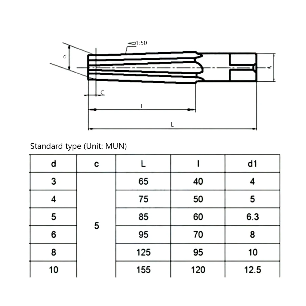 6Pcs 1:50 Conical Degree Sharp Manual Pin Taper Shank Hand Reamer 96#silicon 3-10mm Taper Shank Machine Reamer CNC Tools
6Pcs 1:50 Conical Degree Sharp Manual Pin Taper Shank Hand Reamer 96#silicon 3-10mm Taper Shank Machine Reamer CNC Tools