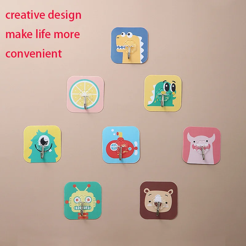 Original Design Hook Sticker No Trace Free Punch Creative Cartoon Kitchen Bathroom Waterproof Multifunctional Sticky Hook
Original Design Hook Sticker No Trace Free Punch Creative Cartoon Kitchen Bathroom Waterproof Multifunctional Sticky Hook