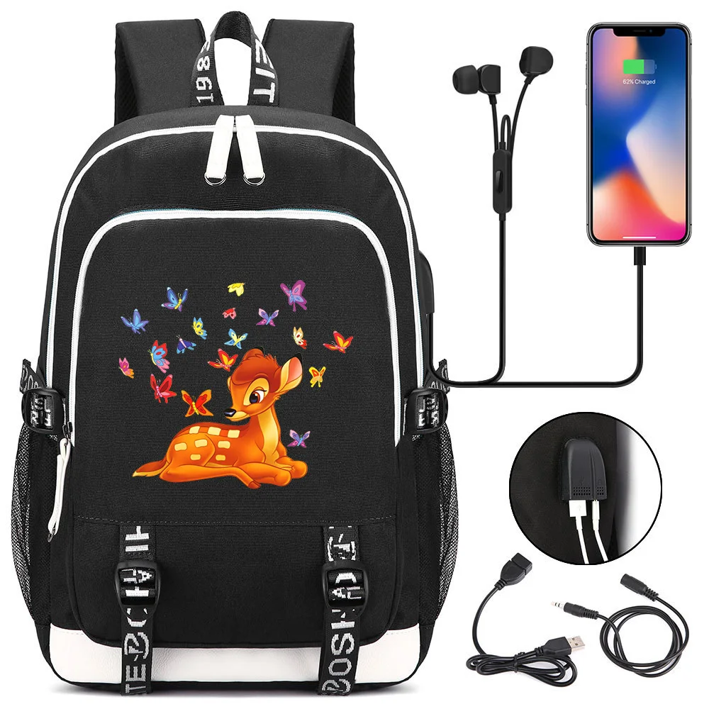Disney Bambi School Bags For Teenager USB Charging Laptop Backpack Cartoon Boys Girls Student Book Bag Mochila Travel Bag
Disney Bambi School Bags For Teenager USB Charging Laptop Backpack Cartoon Boys Girls Student Book Bag Mochila Travel Bag