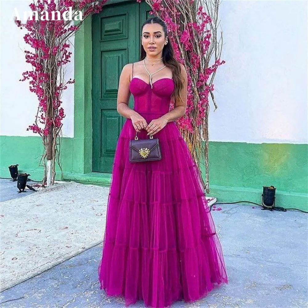 Amanda Sexy Fishbone Spaghetti Straps Prom Dress 2023 Elegant Multi-layer Vestidos De Noche Grace A-line فساتين مناسبة رسمية
Amanda Sexy Fishbone Spaghetti Straps Prom Dress 2023 Elegant Multi-layer Vestidos De Noche Grace A-line فساتين مناسبة رسمية