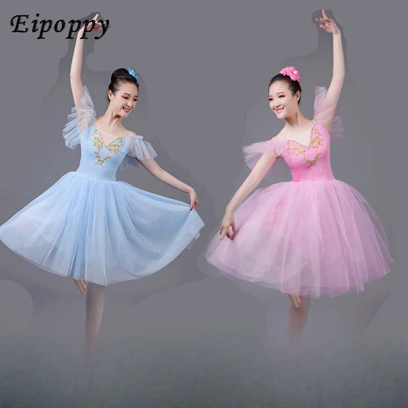 

Ballet Dance Dress Performance Costume Adult Dance Gauze Skirt Pettiskirt Swan Lake Professional Performance Racing Suit