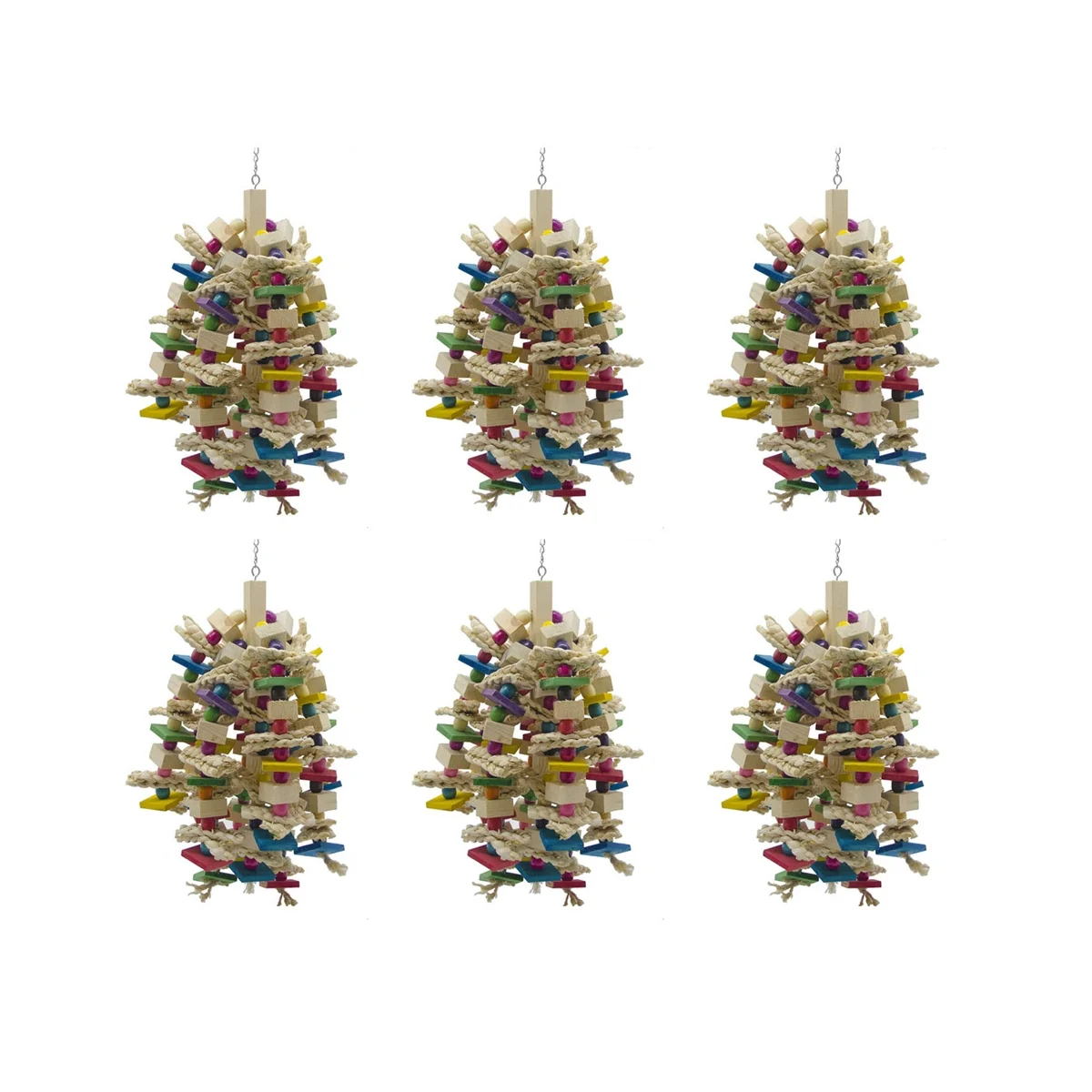 6X Parrot Chewing Toy - Bird Parrot Blocks Knots Tearing Toy Bird Cage Bite Toy for African Grey Macaws Cockatoos
6X Parrot Chewing Toy - Bird Parrot Blocks Knots Tearing Toy Bird Cage Bite Toy for African Grey Macaws Cockatoos
