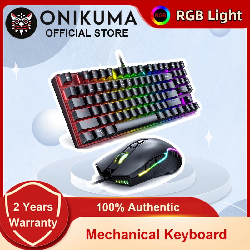 ONIKUM G26 Stylish GBR Color Light Effect Button Game Mechanical Wired Keyboard Mouse Suitable For Desktop Computer Notebook
ONIKUM G26 Stylish GBR Color Light Effect Button Game Mechanical Wired Keyboard Mouse Suitable For Desktop Computer Notebook