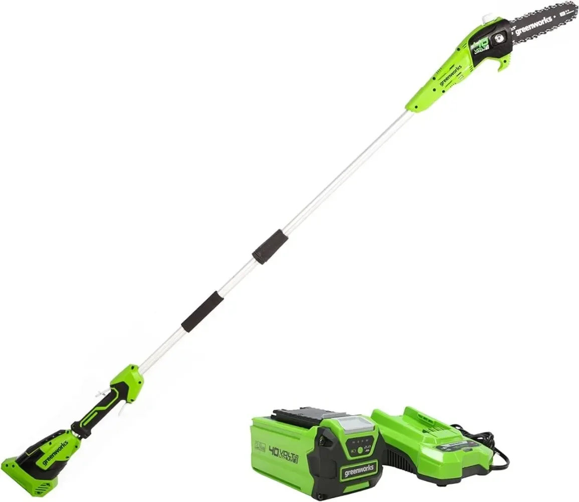 

Greenworks 40V 8-Inch Cordless Polesaw, 2.0Ah Battery and Charger Included PS40B210 Grass Trimmer Lawn Mower Gardena