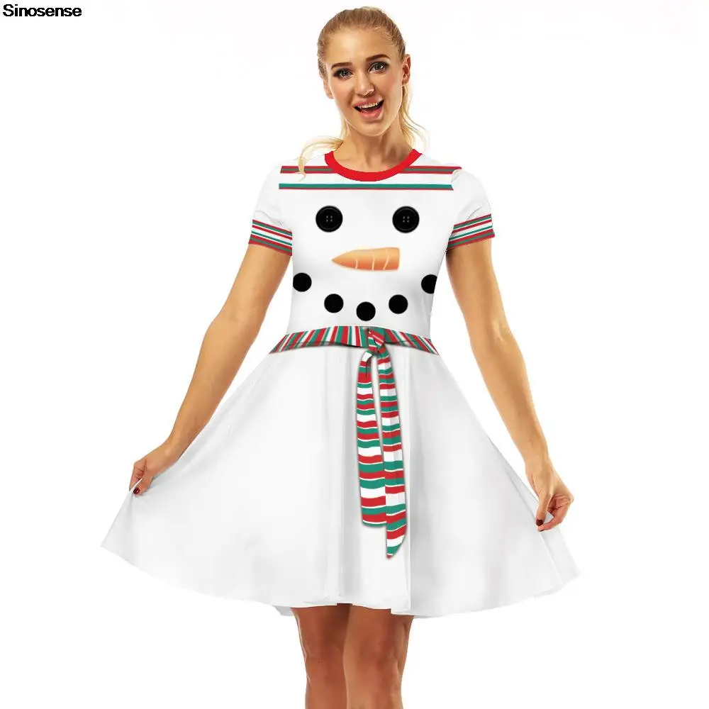 Women Snowman Christmas Dress 3D Novetly Printed Holiday Party Xmas Flowy Swing Dress Casual O Neck A Line Flared Midi Dress
Women Snowman Christmas Dress 3D Novetly Printed Holiday Party Xmas Flowy Swing Dress Casual O Neck A Line Flared Midi Dress