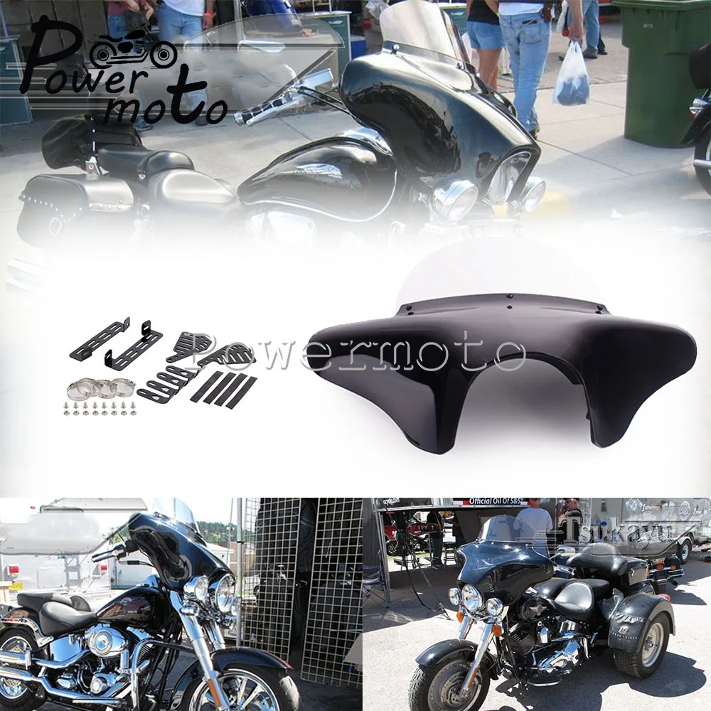 Motorcycle Batwing Fairing Windshield Wind Deflector Screen Universal For Harley Softail Softail Road King Super Glide FXSB FLST
Motorcycle Batwing Fairing Windshield Wind Deflector Screen Universal For Harley Softail Softail Road King Super Glide FXSB FLST