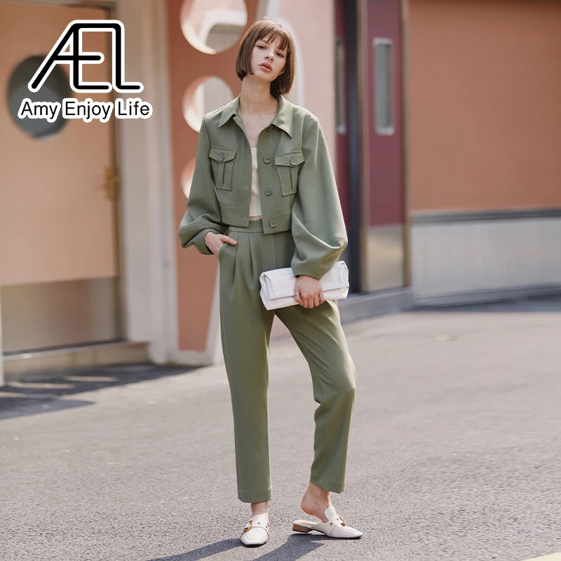 AEL Workwear Spring Set for Women's 2021 New BF Casual Retro Street Shooting Loose Two Piece Set
AEL Workwear Spring Set for Women's 2021 New BF Casual Retro Street Shooting Loose Two Piece Set