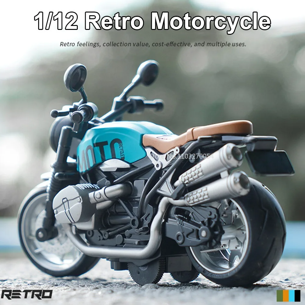 1/12 Latte Retro Motorcycle Model Toys Car Alloy Diecasts Front Wheel Steering Motorbike Vehicle Models For Child Birthday Gifts
1/12 Latte Retro Motorcycle Model Toys Car Alloy Diecasts Front Wheel Steering Motorbike Vehicle Models For Child Birthday Gifts