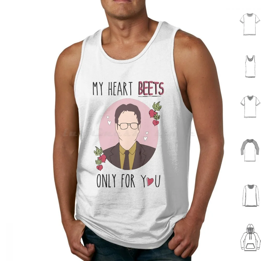 

My Heart Beets только для вас, Dwight Schrute , Schrute Farm кровать и завтрак, подарки ко дню Святого Валентина майки с принтом хлопок