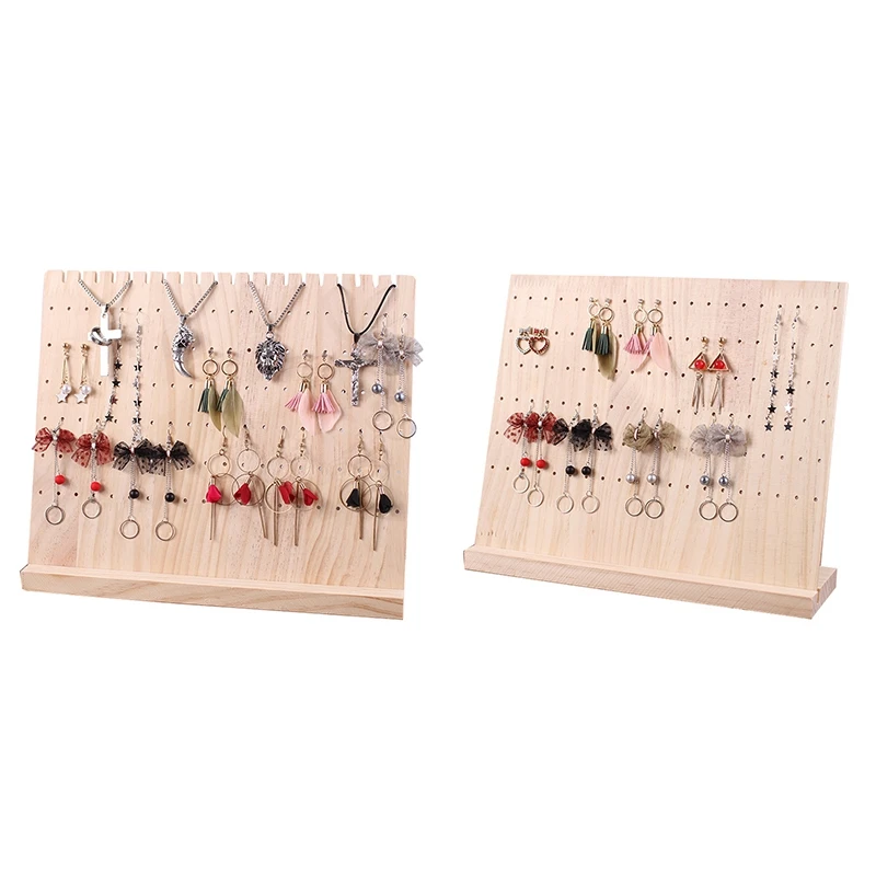 Wood Jewelry Display Hanging Stand Rack For Stud Earrings Dangle Earrings Stand 120 Holes Solid Bamboo Wood Jewelry Holder
Wood Jewelry Display Hanging Stand Rack For Stud Earrings Dangle Earrings Stand 120 Holes Solid Bamboo Wood Jewelry Holder
