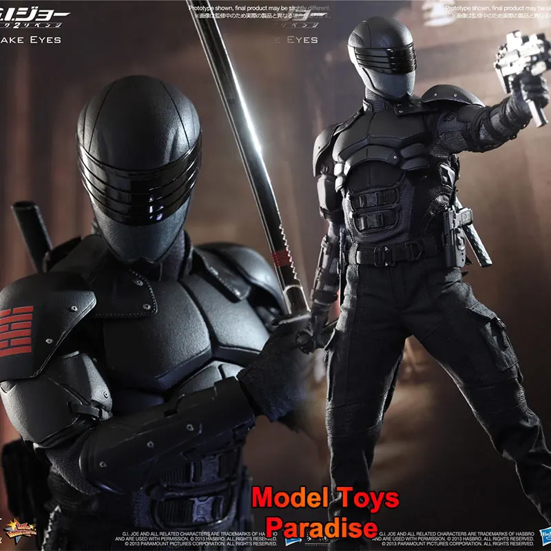 

HotToys HT MMS192 1/6 Men Soldier Snake Eyes G.I. Joe：The Rise of Cobra Full Set 12inch Action Figure Collectible Toys Gifts