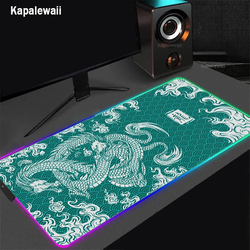 LED Dragon Mouse Pad RGB Luminous Gaming Mousepad Extended Gamer Desk Protector Large Keyboard Pads XXL Natural Rubber Mouse Mat
LED Dragon Mouse Pad RGB Luminous Gaming Mousepad Extended Gamer Desk Protector Large Keyboard Pads XXL Natural Rubber Mouse Mat