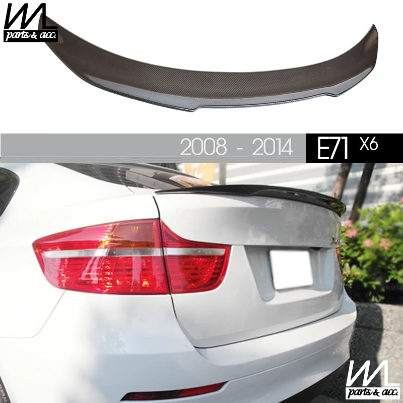 Спойлер для багажника из углеродного волокна для BMW 2008-2014 X6 E71 E72 P, стильный спойлер для крыши, заднего багажника, крыла багажника, автомобильный аксессуар
Спойлер для багажника из углеродного волокна для BMW 2008-2014 X6 E71 E72 P, стильный спойлер для крыши, заднего багажника, крыла багажника, автомобильный аксессуар