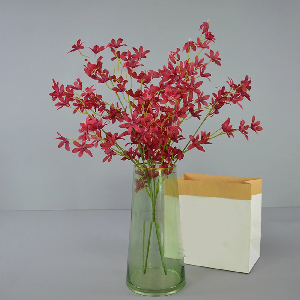 Simulated Flower Oncidium Single Branch Dancing Orchid Lilac Wedding Arrangement Home Garden Decorations Festive Party Supplies
Simulated Flower Oncidium Single Branch Dancing Orchid Lilac Wedding Arrangement Home Garden Decorations Festive Party Supplies