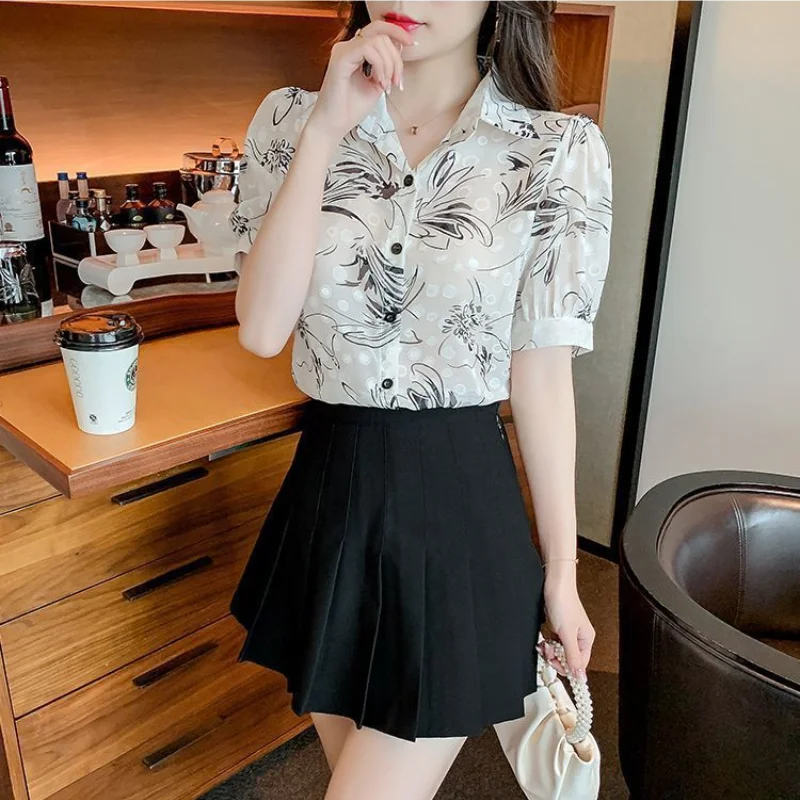 2024 Summer New Fashion Spliced Button Simplicity Print POLO Collar Short Sleeve Commuter Versatile Casual Temperament Shirt
2024 Summer New Fashion Spliced Button Simplicity Print POLO Collar Short Sleeve Commuter Versatile Casual Temperament Shirt
