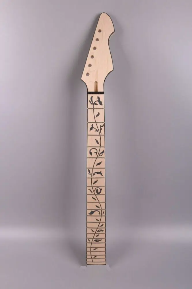Yinfente Maple Guitar Neck 25.5inch 22fret Vine Inlay Unfinished Black Binding
Yinfente Maple Guitar Neck 25.5inch 22fret Vine Inlay Unfinished Black Binding