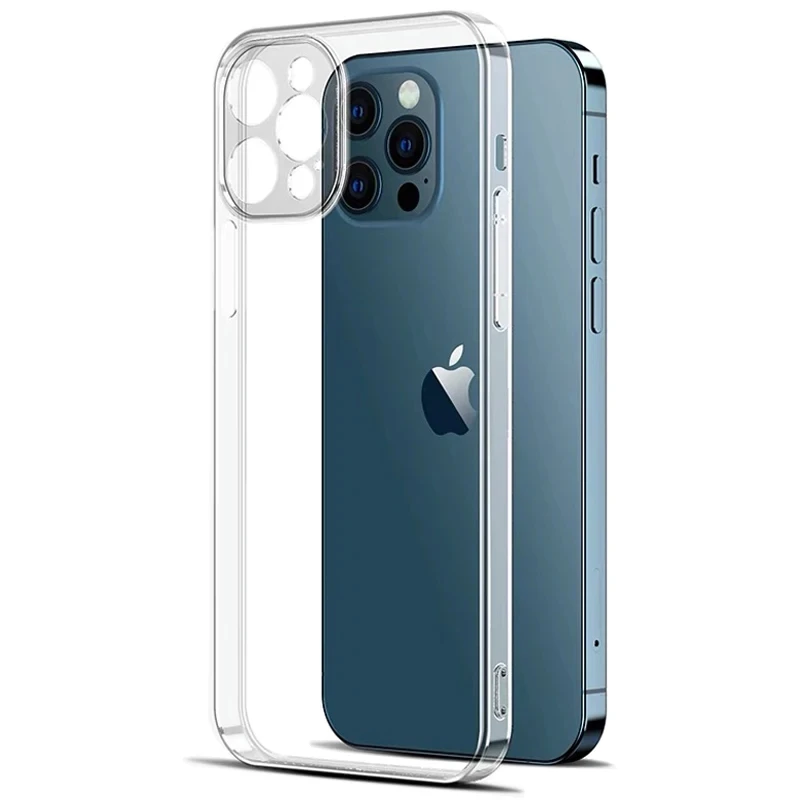 

Clear Phone Case For iPhone 15 14 12 11 Pro Max Case Silicone Soft Cover on iPhone 13 Mini X XS XR 8 7 Plus SE2 Soft Back Cover