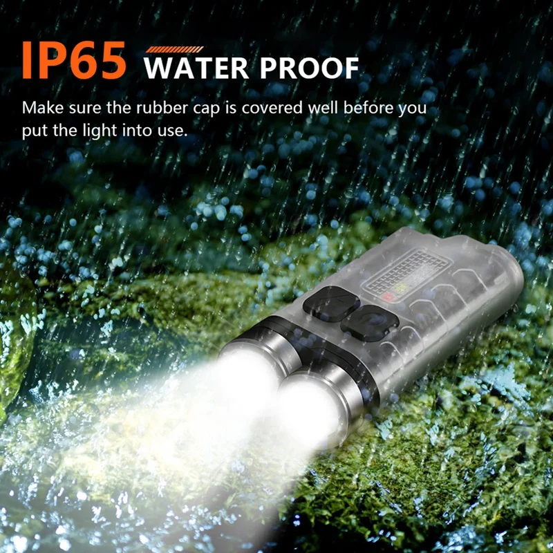 1 Set V3 Keychain EDC Portable Flashlight 900LM Type-C Rechargeable With Magnetic Tailcap Mini Work Light Fit For Camping-A
1 Set V3 Keychain EDC Portable Flashlight 900LM Type-C Rechargeable With Magnetic Tailcap Mini Work Light Fit For Camping-A