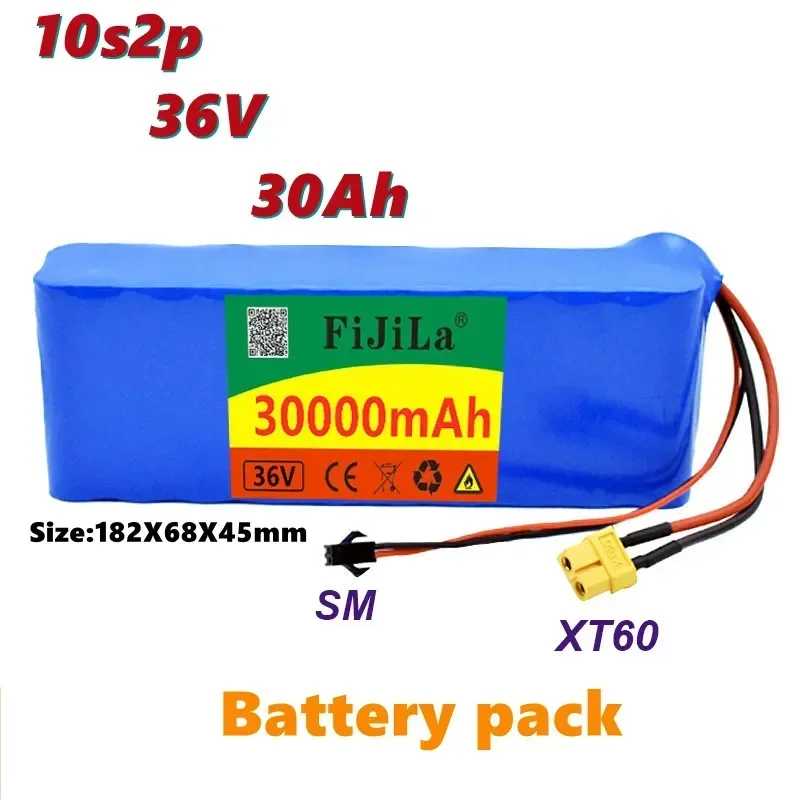 100% New 36V battery 10S2P 30Ah battery 250W-500W High power battery 42V 30000mAh Electric bike Ebike BMS
100% New 36V battery 10S2P 30Ah battery 250W-500W High power battery 42V 30000mAh Electric bike Ebike BMS