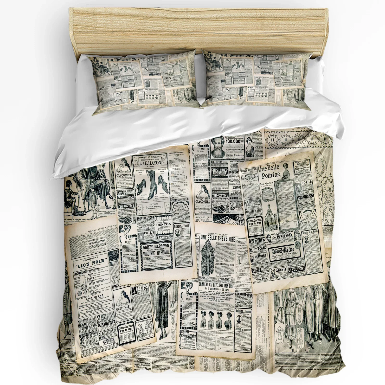 Advertising Newspaper Retro Printed Comfort Duvet Cover Pillow Case Home Textile Quilt Cover Boy Kid Teen Girl 3pcs Bedding Set
Advertising Newspaper Retro Printed Comfort Duvet Cover Pillow Case Home Textile Quilt Cover Boy Kid Teen Girl 3pcs Bedding Set