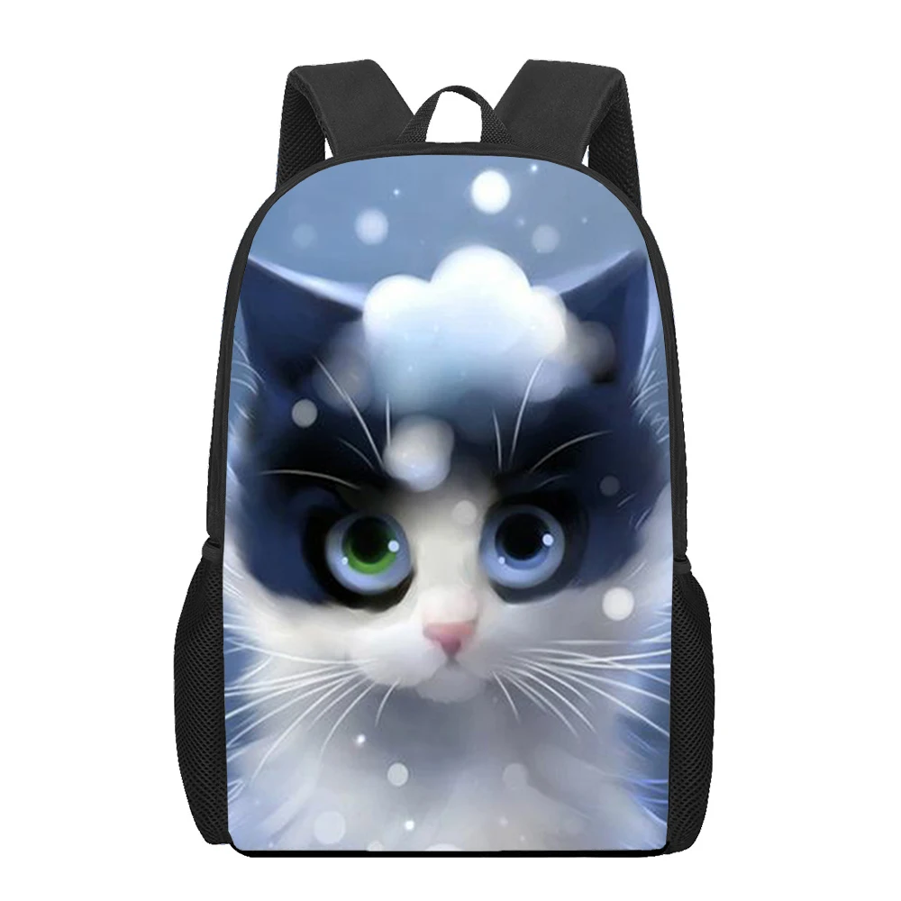 

Cute Pet Cat School Bags For Boys Girls 3D Print School Backpacks Kids Bag Kindergarten Backpack Child Large Capacity Backpack