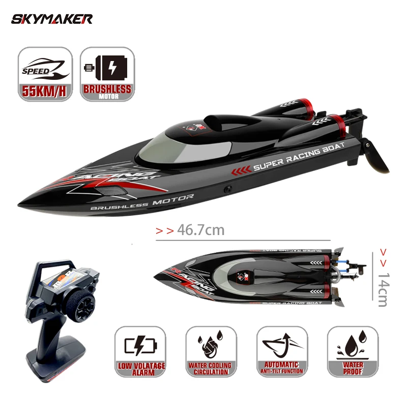 WLtoys WL916 High Speed RC Boat 60km/h Remote Control Boats 2.4GHz RC Boat Toy Gift for Kids Adults Capsize Low Battery Alarm
WLtoys WL916 High Speed RC Boat 60km/h Remote Control Boats 2.4GHz RC Boat Toy Gift for Kids Adults Capsize Low Battery Alarm