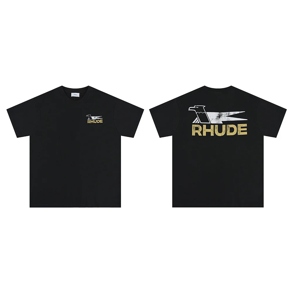 RHUDE Streetwear Vintage Wash letters logo Print T-shirt Women Men Fashion Couple Oversized Casual Hip Hop T Shirt Best Qualit
RHUDE Streetwear Vintage Wash letters logo Print T-shirt Women Men Fashion Couple Oversized Casual Hip Hop T Shirt Best Qualit
