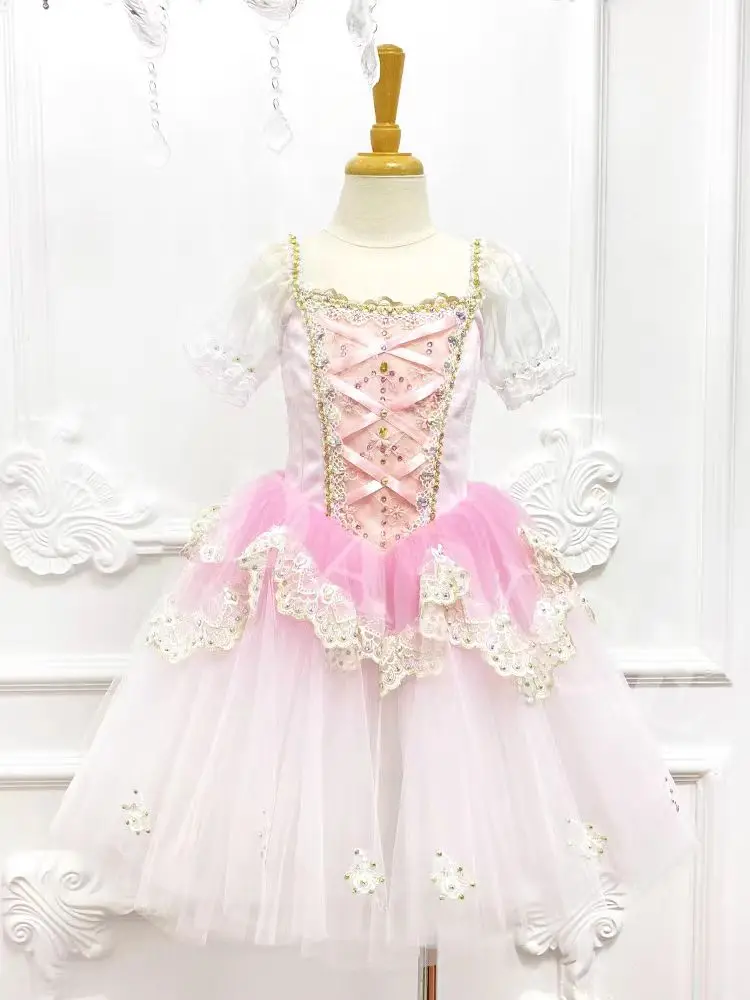 Clara Ballerina Dress Long skirt Children's professional competition dress Girls ballerina dress
Clara Ballerina Dress Long skirt Children's professional competition dress Girls ballerina dress