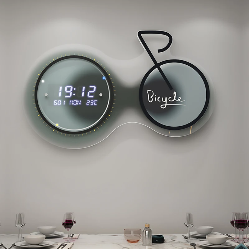 Modern Led Digital Wall Clock 3D Luminous Mute Electronic Creativity Wall Clock Led Wall Clock Jump Second Clock Home Decoration
Modern Led Digital Wall Clock 3D Luminous Mute Electronic Creativity Wall Clock Led Wall Clock Jump Second Clock Home Decoration