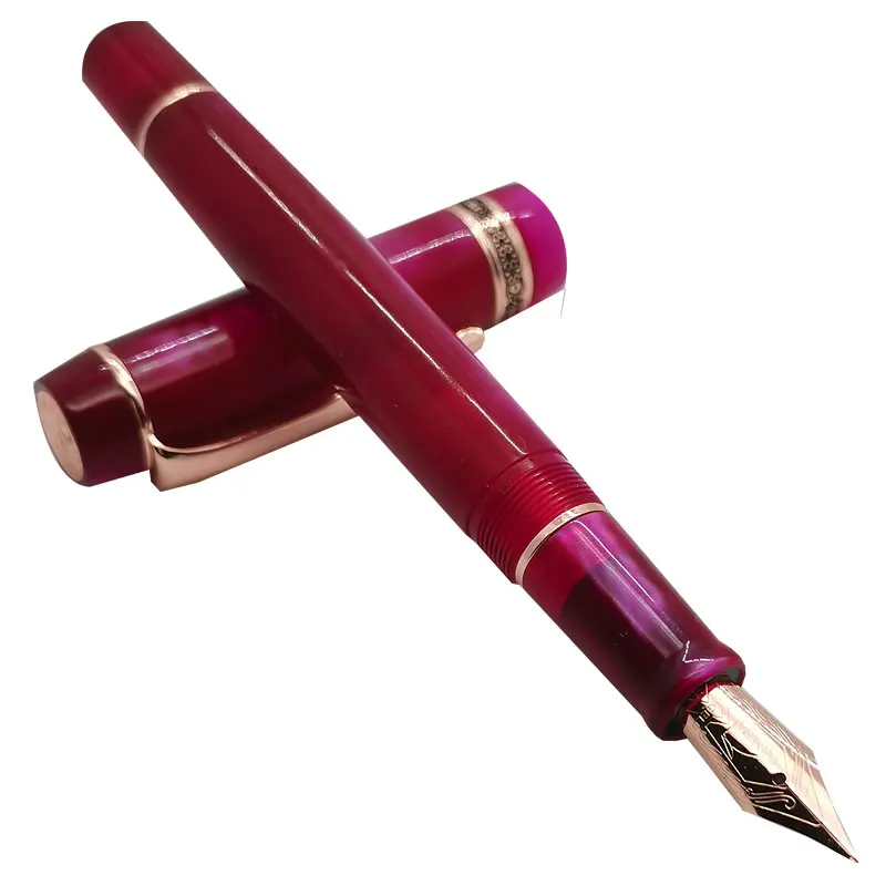 

2023 NEW Color Kaigelu 316 Fountain Pen EF F M Nib Carmine Beautiful Floral Type Office Business Model Ink Pen To Write Gift