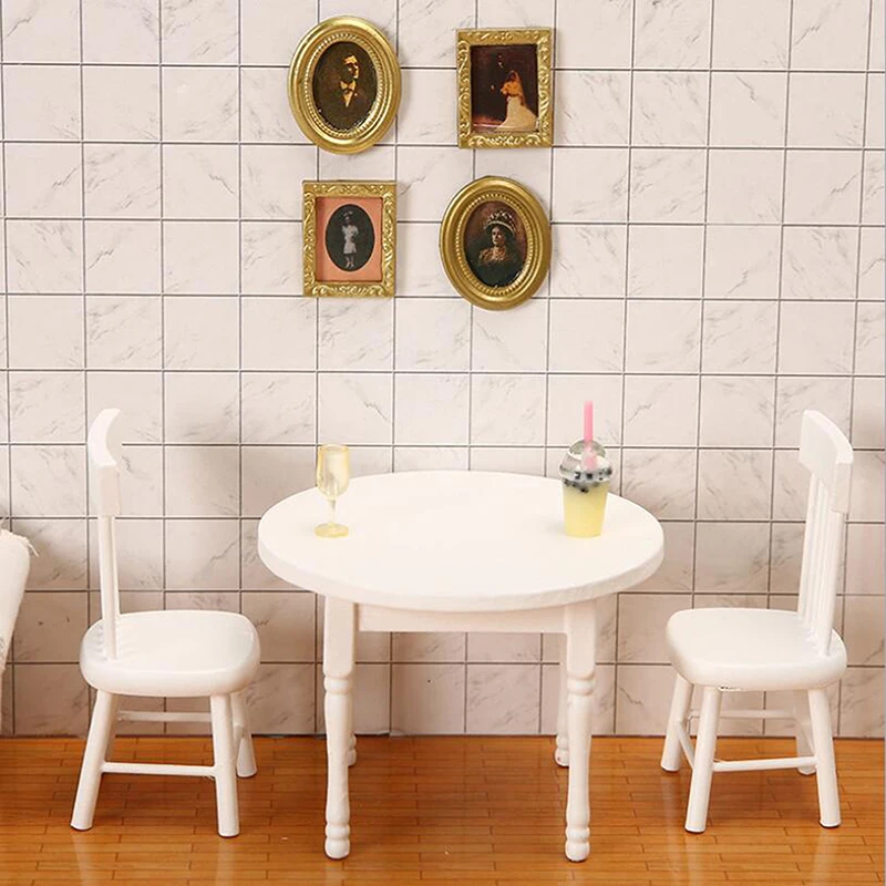 1/12 Miniature Dollhouse Furniture Wooden Dining Table Chair Simulation Toy For Dollhouse Decals
1/12 Miniature Dollhouse Furniture Wooden Dining Table Chair Simulation Toy For Dollhouse Decals