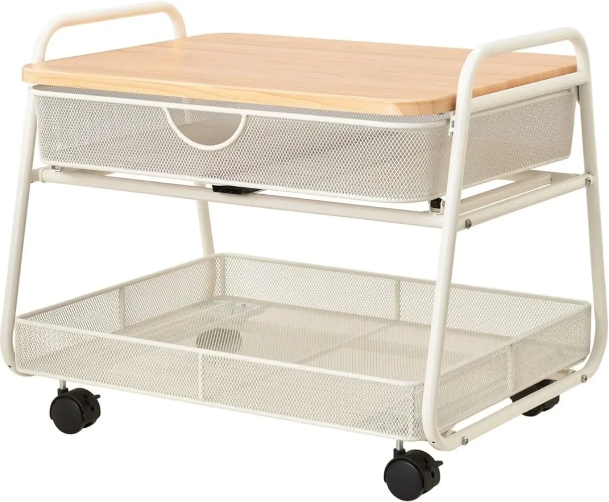 Under-Desk Utility Cart & Multi-Use Printer Stand, Printer Table for Home Office, Mobile Rolling Cart with 2 Mesh Baskets
Under-Desk Utility Cart & Multi-Use Printer Stand, Printer Table for Home Office, Mobile Rolling Cart with 2 Mesh Baskets