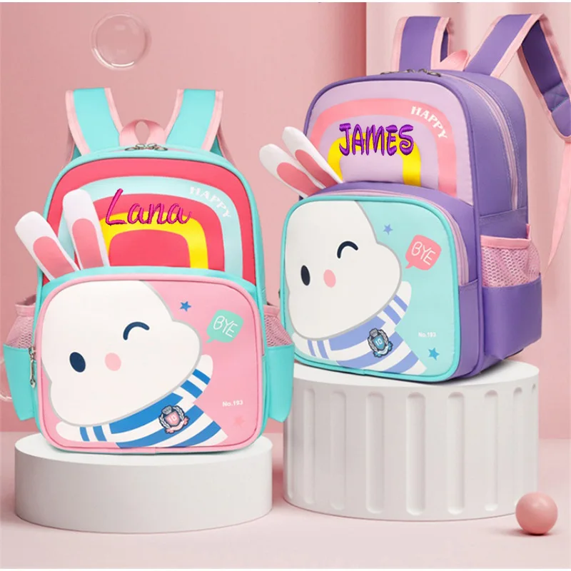 Cute Cartoon Backpack For Boys And Girls, Personalized Oxford Cloth Backpack, Rabbit And Lion Animal Pattern School Bag
Cute Cartoon Backpack For Boys And Girls, Personalized Oxford Cloth Backpack, Rabbit And Lion Animal Pattern School Bag