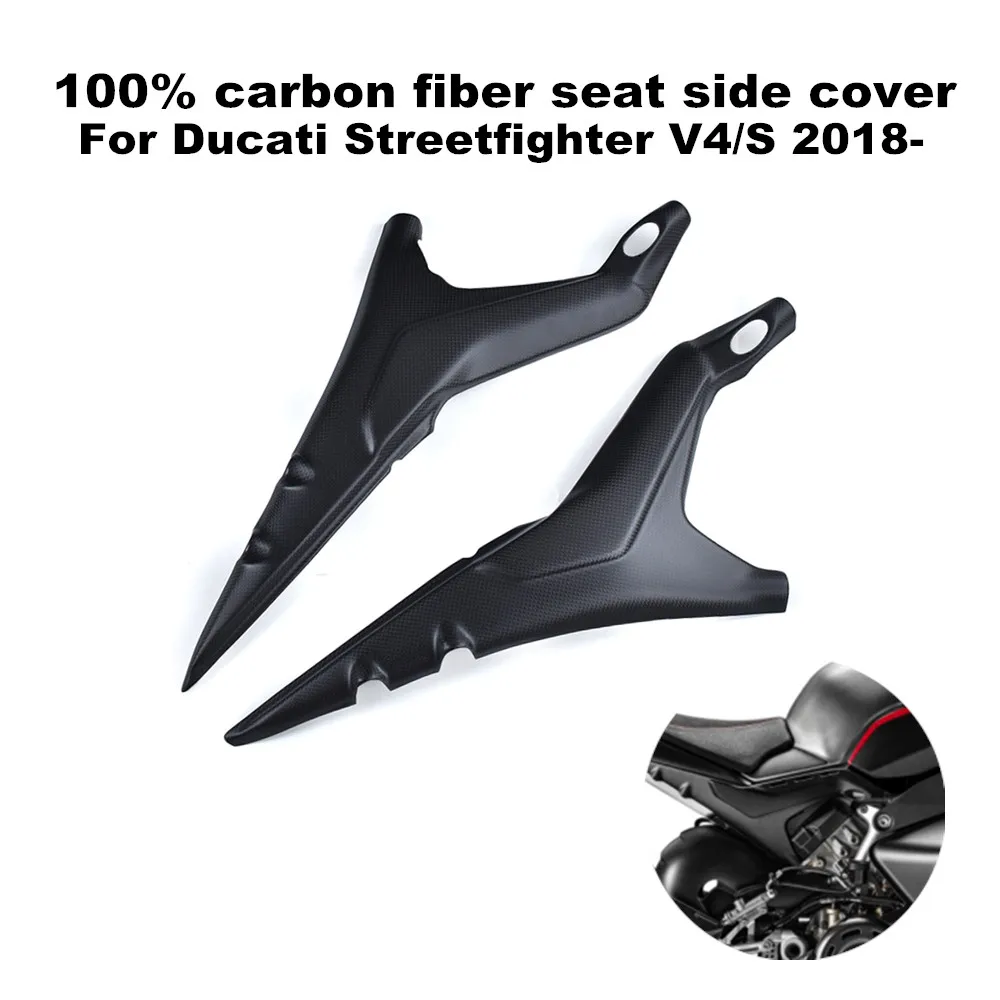 Suitable for Ducati Streetfighter V4 V4S 2018-2022 Motorcycle 100% 3K Carbon Fiber Seat Protection Side Cover
Suitable for Ducati Streetfighter V4 V4S 2018-2022 Motorcycle 100% 3K Carbon Fiber Seat Protection Side Cover
