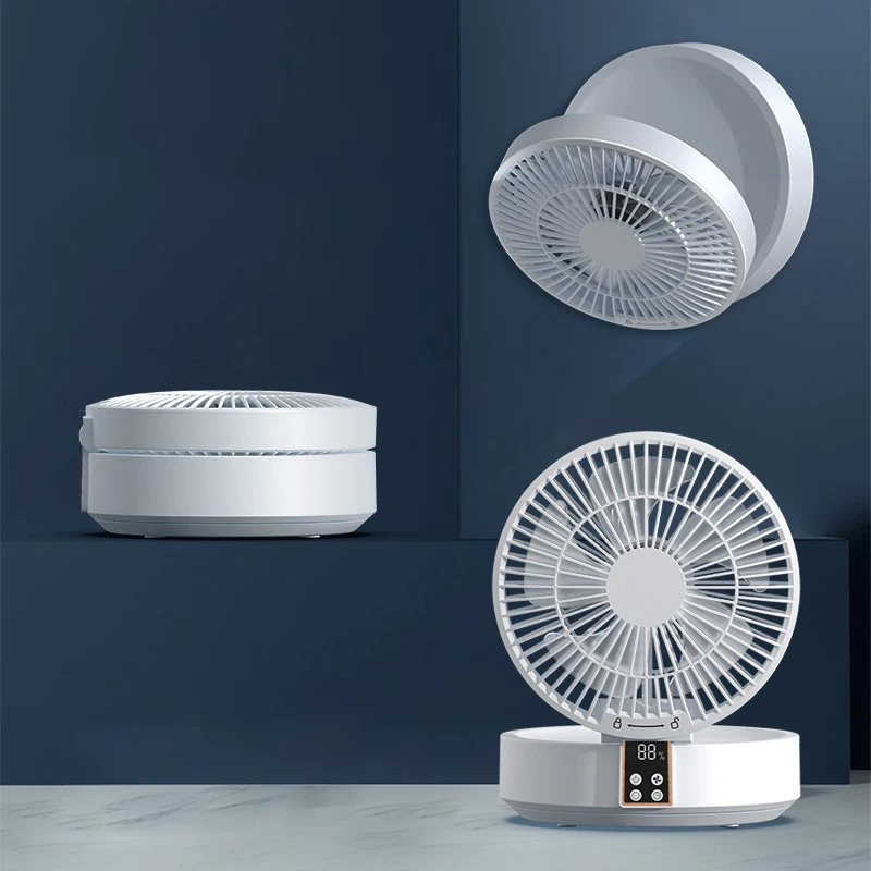 Portable Wireless Rechargeable Punch-free Wall Mounted Circulating Air Cooling Fan with LED Lamp Foldable Desktop Fan 4000mah
Portable Wireless Rechargeable Punch-free Wall Mounted Circulating Air Cooling Fan with LED Lamp Foldable Desktop Fan 4000mah