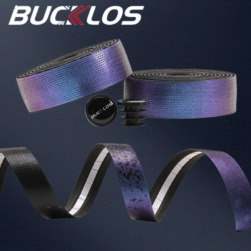 

BUCKLOS Road Bike Tapes Comfy Hand Feel Bicycle Handlebar Tape Shock Absorption Racing Handle Bar Belt Wrap Cycling Accessories