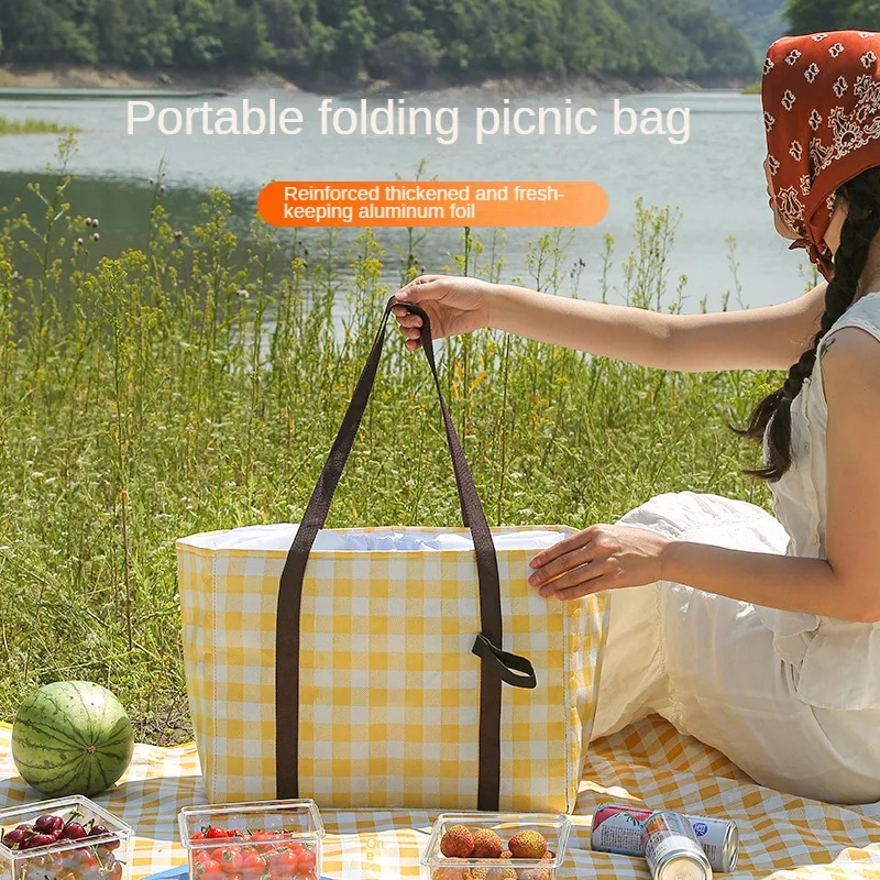 Large Capacity Picnic Bag, Outdoor Camping Insulation Lunch Box, Thick Aluminum Foil, Fresh-Keeping Portable Lunch Box
Large Capacity Picnic Bag, Outdoor Camping Insulation Lunch Box, Thick Aluminum Foil, Fresh-Keeping Portable Lunch Box