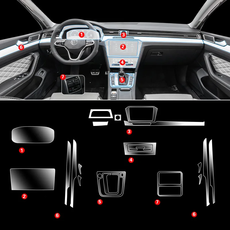 For Volkswagen VW Magotan 2022 2023 TPU Transparent Film Car Interior Sticker Center Console Gear Navigator Door Car Accessories 
For Volkswagen VW Magotan 2022 2023 TPU Transparent Film Car Interior Sticker Center Console Gear Navigator Door Car Accessories