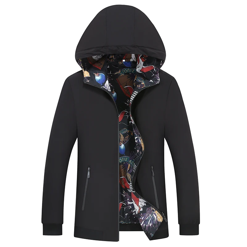 High quality S-3XL fashion casual business elite party work travel shopping slim men's hooded reversible jacket jacket
High quality S-3XL fashion casual business elite party work travel shopping slim men's hooded reversible jacket jacket