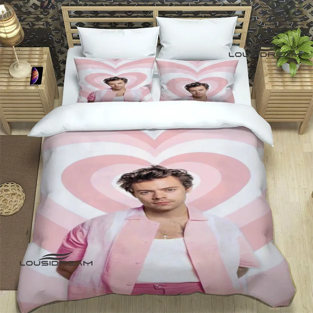 

Singer H-Harry-Styles Bedding Sets exquisite bed supplies set duvet cover bed comforter set bedding set luxury birthday gift