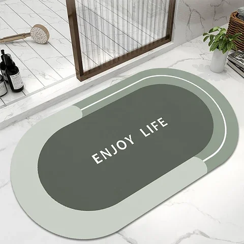 

Non-Slip Bathroom Carpet Super Absorbent GURET Bath Mat Quick Drying Entrance Doormat Floor Mats Toilet Rug Bathroom Accessories