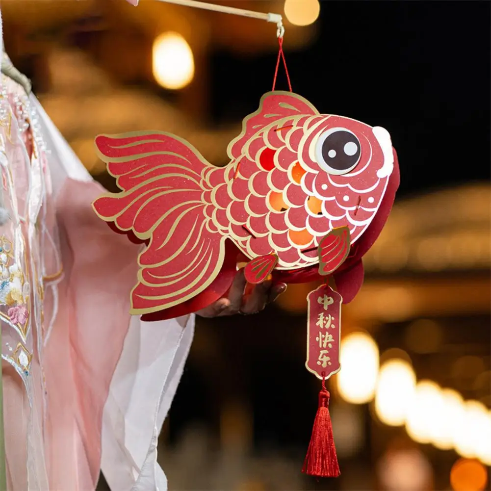 Lucky Goldfish Lantern Chinese Style Handmade Paper Lantern Children DIY Handcrafts Mid-Autumn Festival New Year Portable Lanter
Lucky Goldfish Lantern Chinese Style Handmade Paper Lantern Children DIY Handcrafts Mid-Autumn Festival New Year Portable Lanter