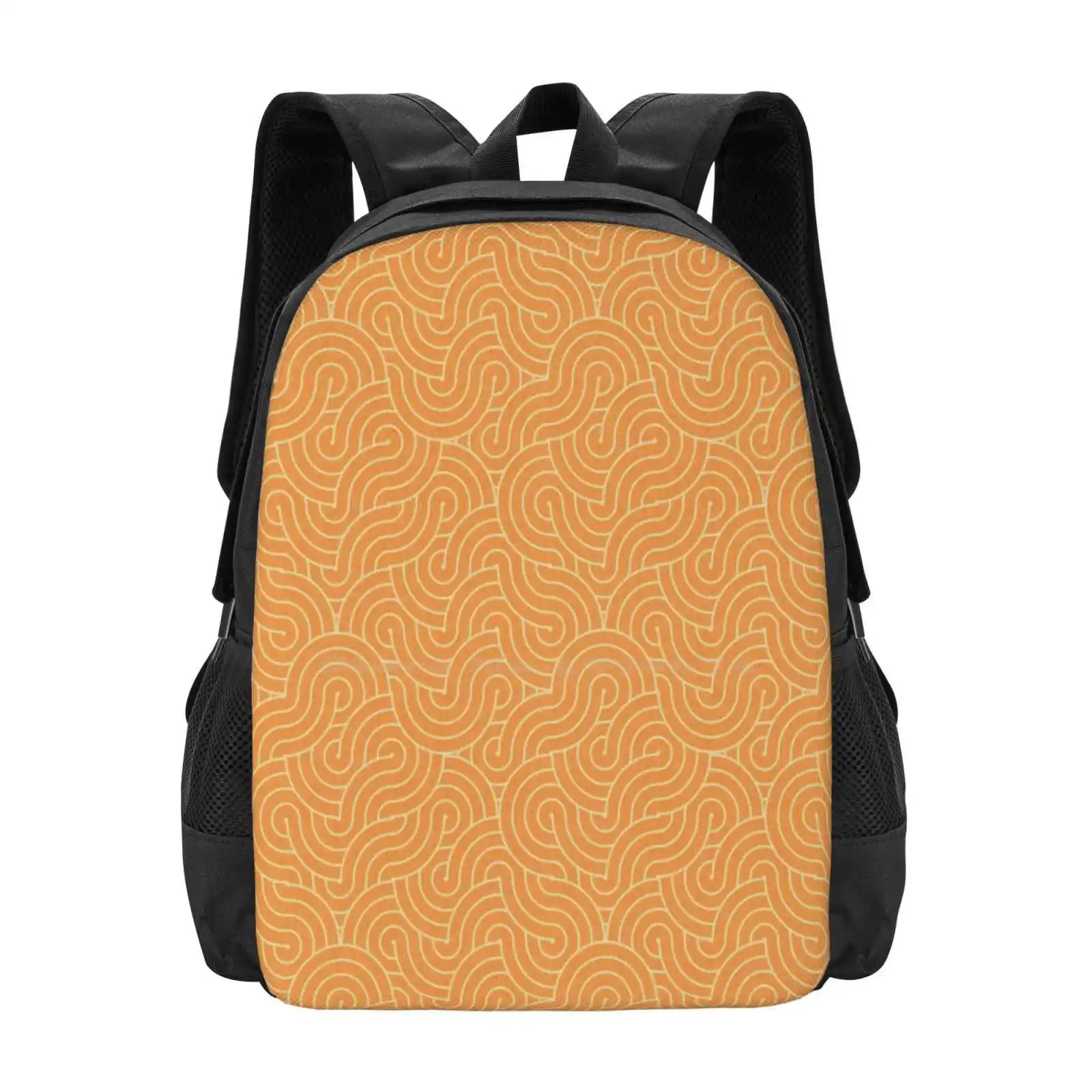 

Swirl / Juice Pattern Design Bagpack School Bags Pattern Abstract Geometric Modern Swirl Spiral Fluid Waves Circles Series