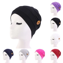 Elastic Fashion Turban Hat With Button Solid Color Women Warm Headscarf Bonnet Inner Hijabs Cap Muslim Hijab Femme Wrap Head
Elastic Fashion Turban Hat With Button Solid Color Women Warm Headscarf Bonnet Inner Hijabs Cap Muslim Hijab Femme Wrap Head