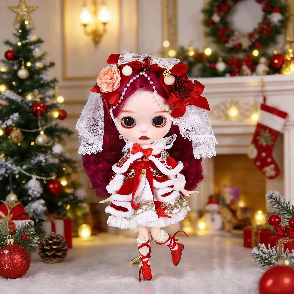 Lucia – Premium Custom Neo Blythe Doll with Purple Hair, White Skin & Matte Cute Face 11 Lucia – Premium Custom Neo Blythe Doll with Purple Hair, White Skin & Matte Cute Face 11